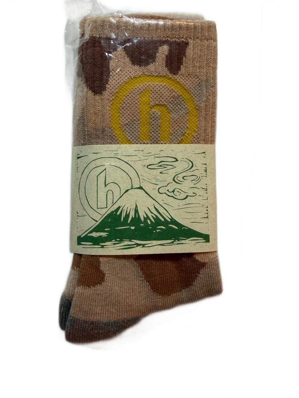 HIDDEN NY Camo H Logo Socks Light Pink Camo One Size